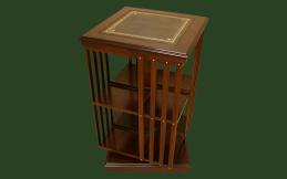 Drehbares Bücherregal
mit polierter Oberfläche