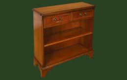 Niedriges Bücherregal
mit 2 Schubladen