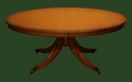 Runder oder ovaler Kaffeetisch mit Rand